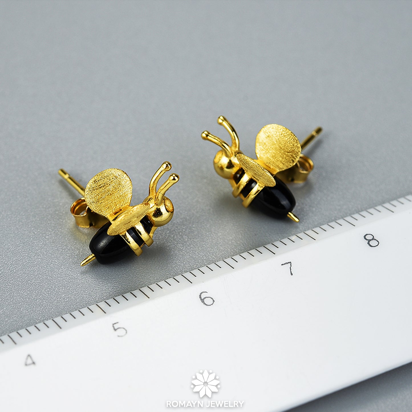 Mini Honey Bee Earrings