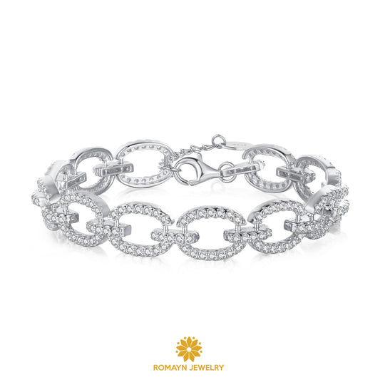 Silver Link Eternity Bracelet