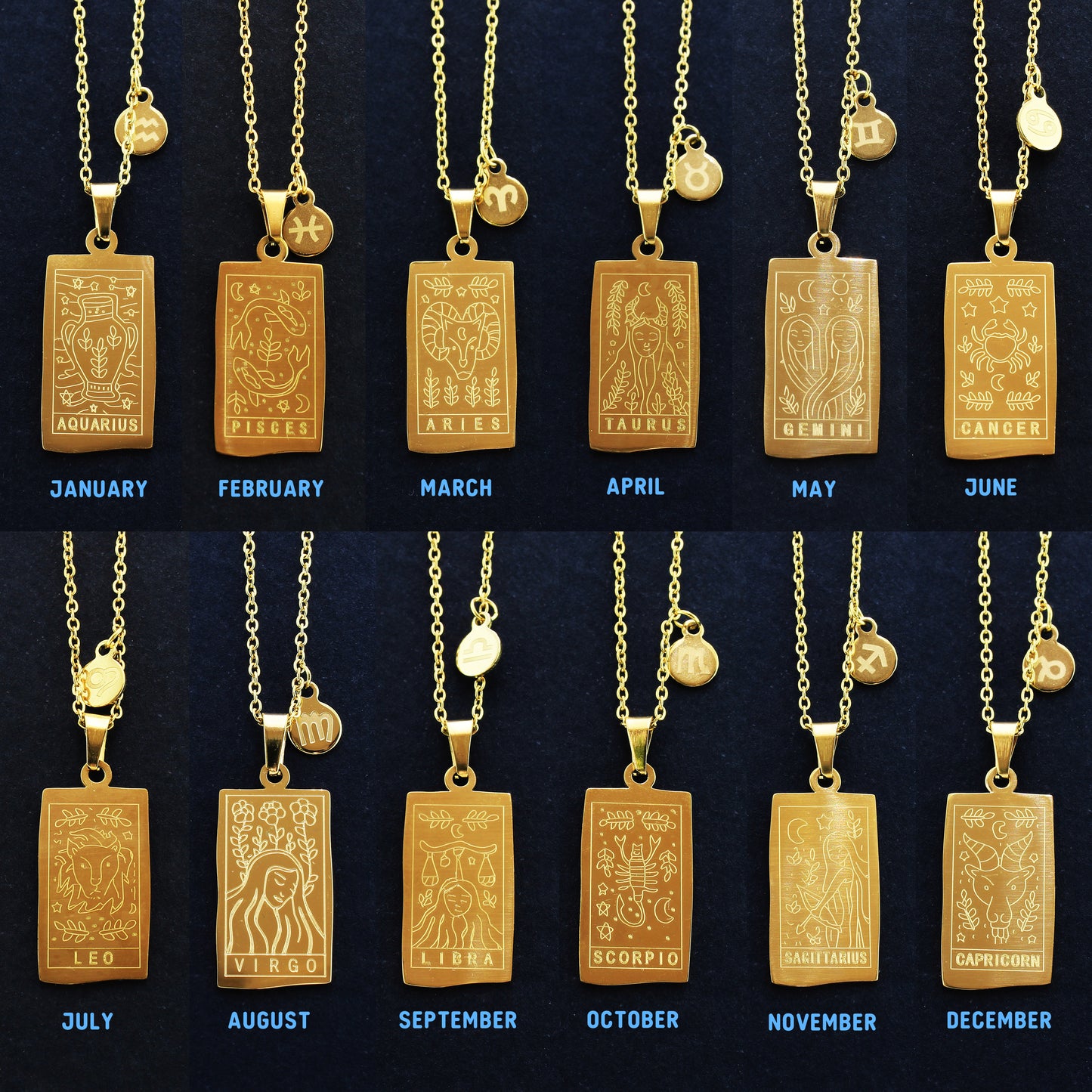 Zodiac Necklace, Wholesale Price