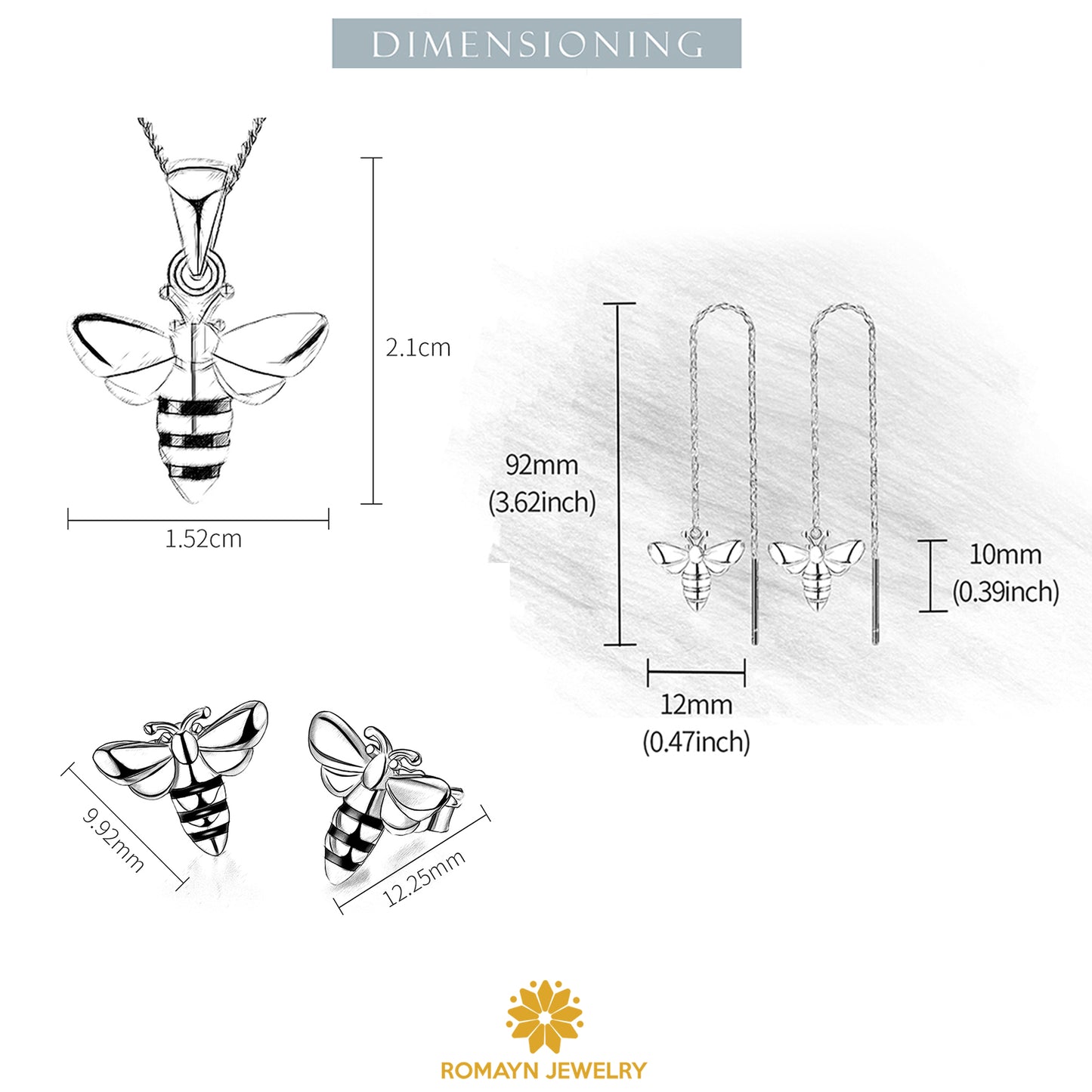 Mini Bee Necklace