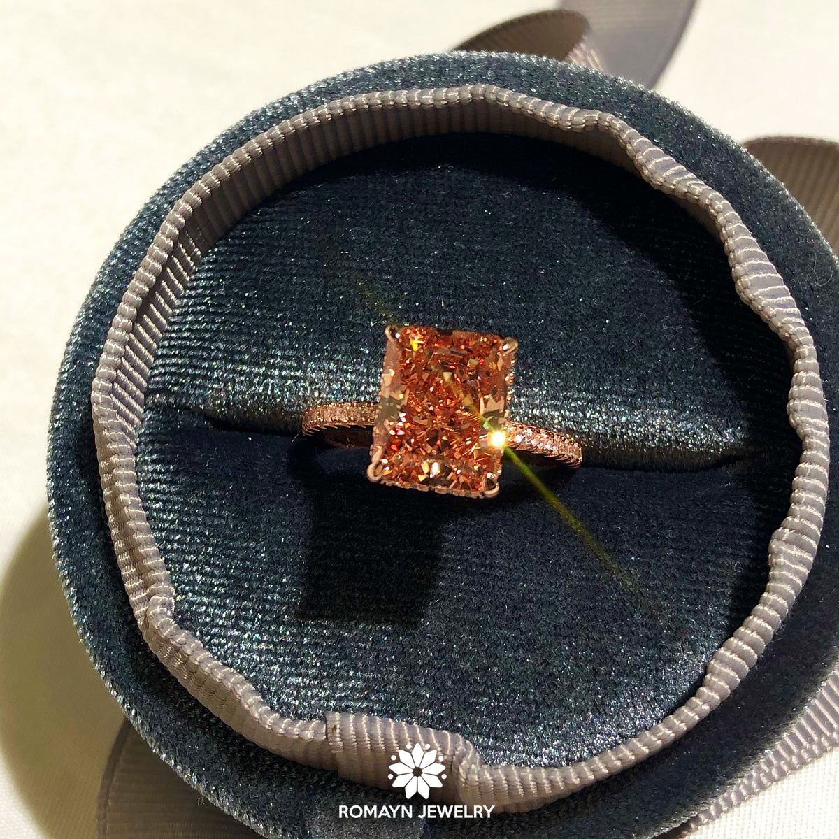 Radiant Cut CZ Ring