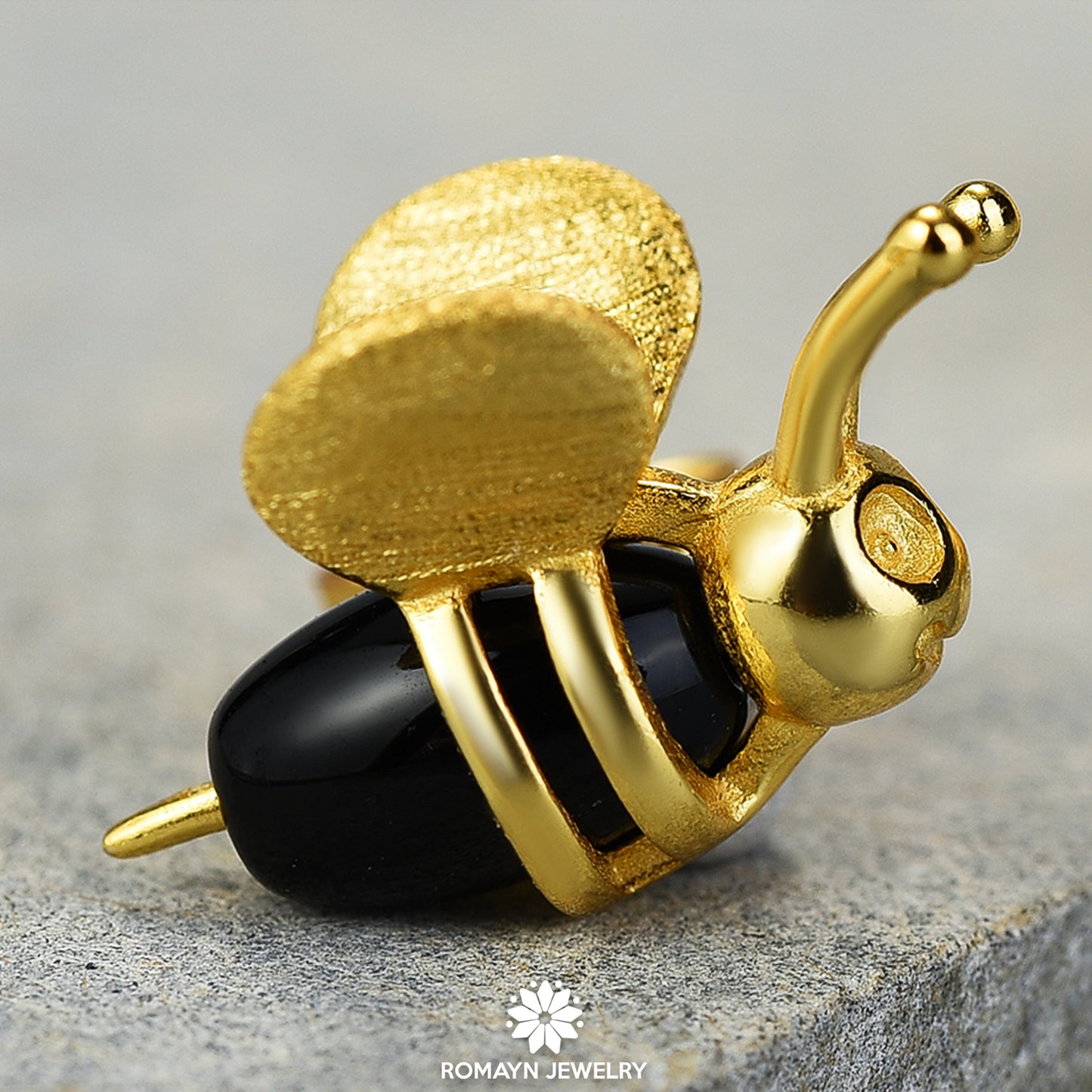 Mini Honey Bee Earrings