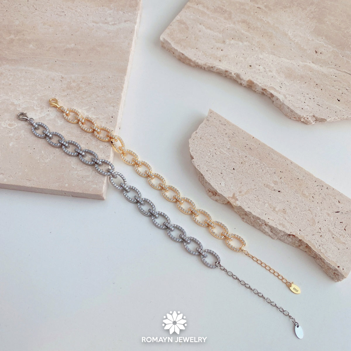 Silver Link Eternity Bracelet
