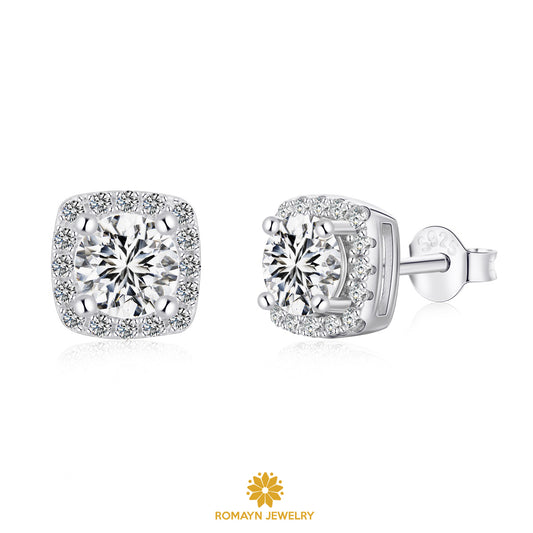 Zirconia Stud Earrings