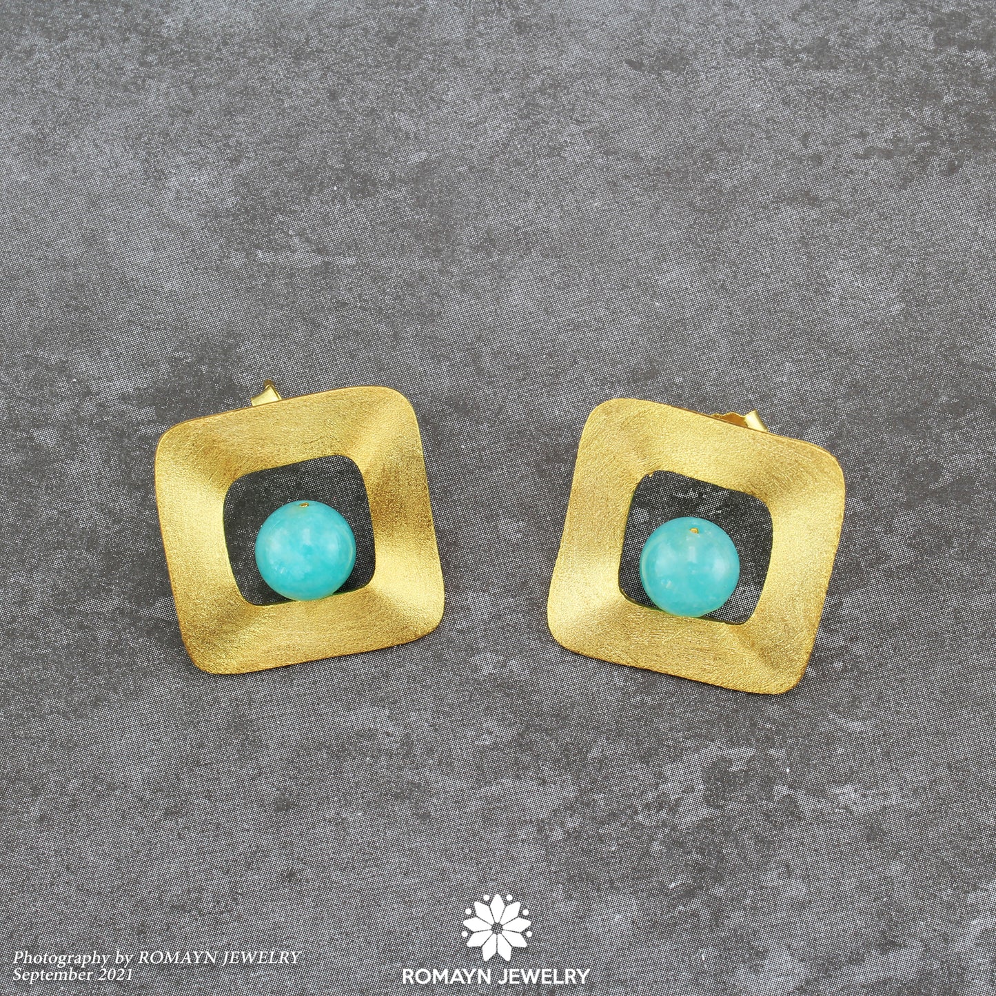 Uneven Amazonite Earrings