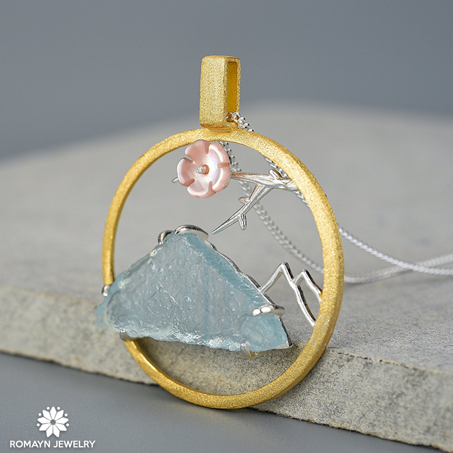 Blossom and Mountain Necklace