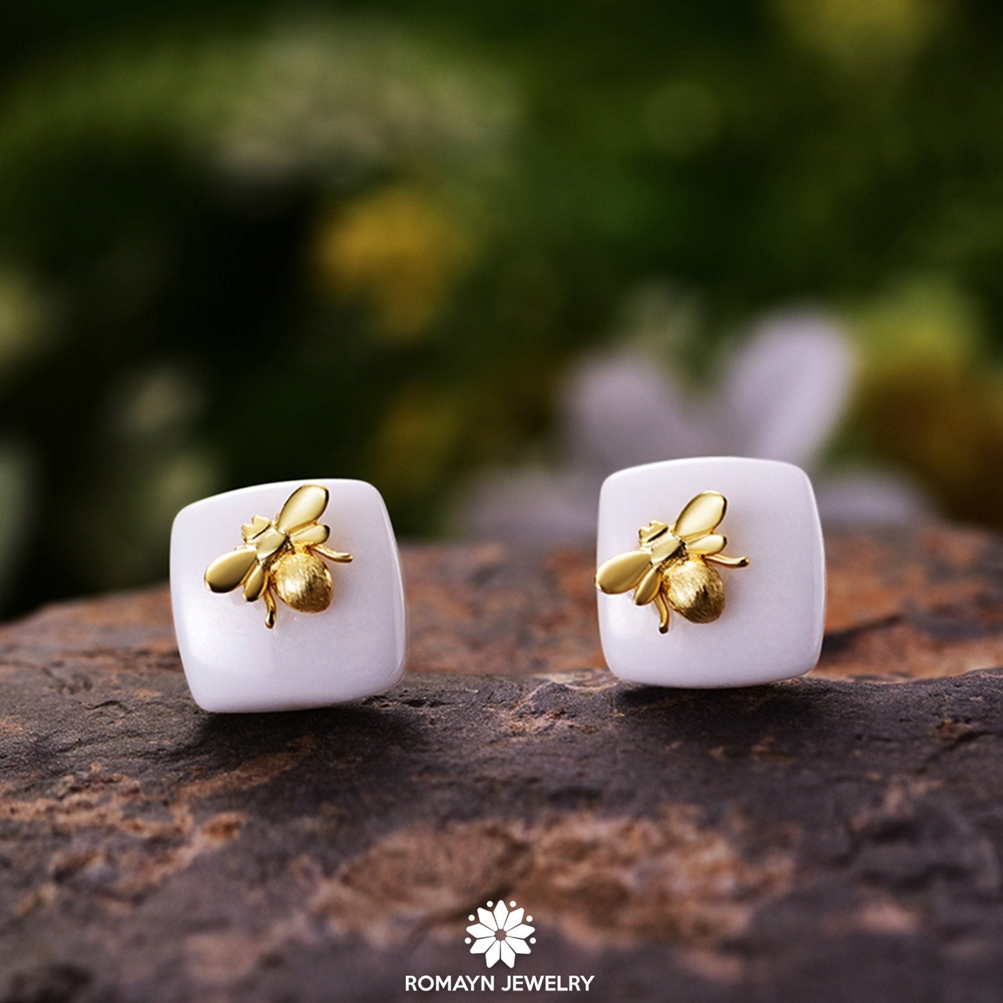 Butterfly Ceramic Earrings, Bee Earrings