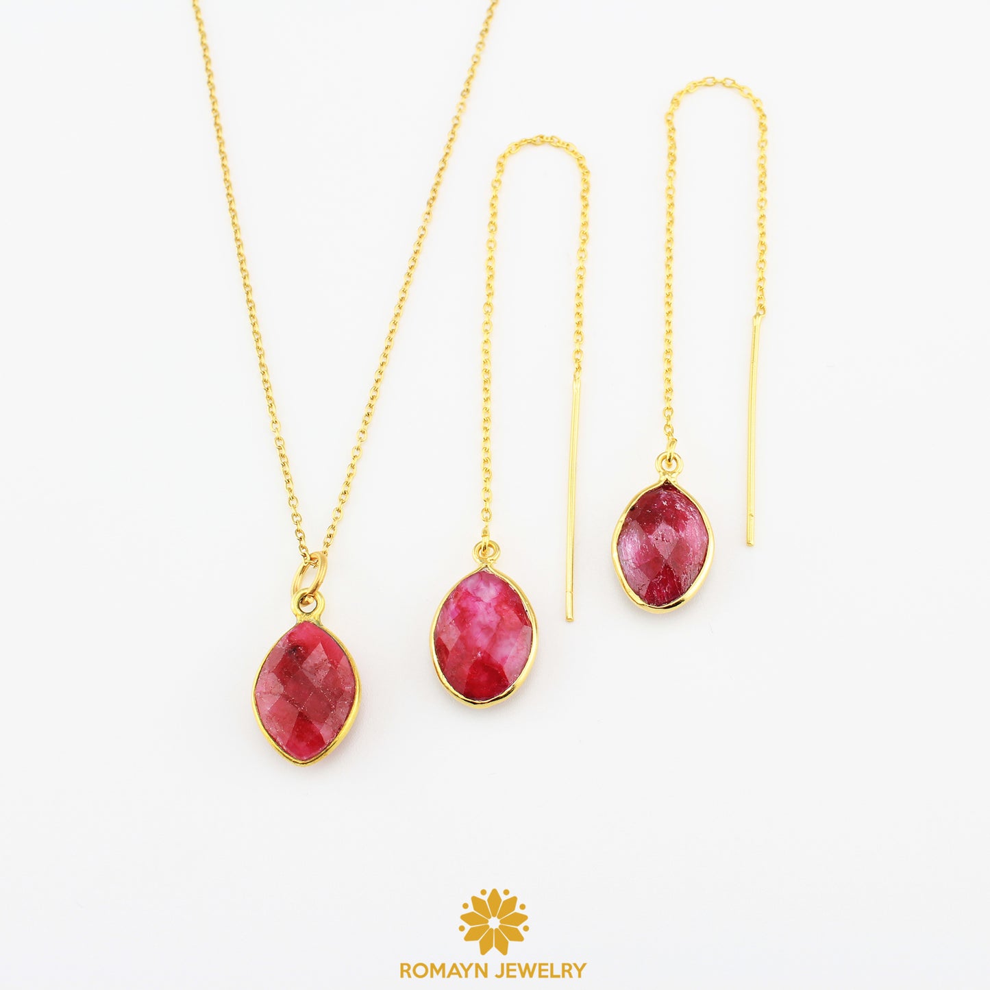 Birthstone Earrings Necklace, Wholesale Price