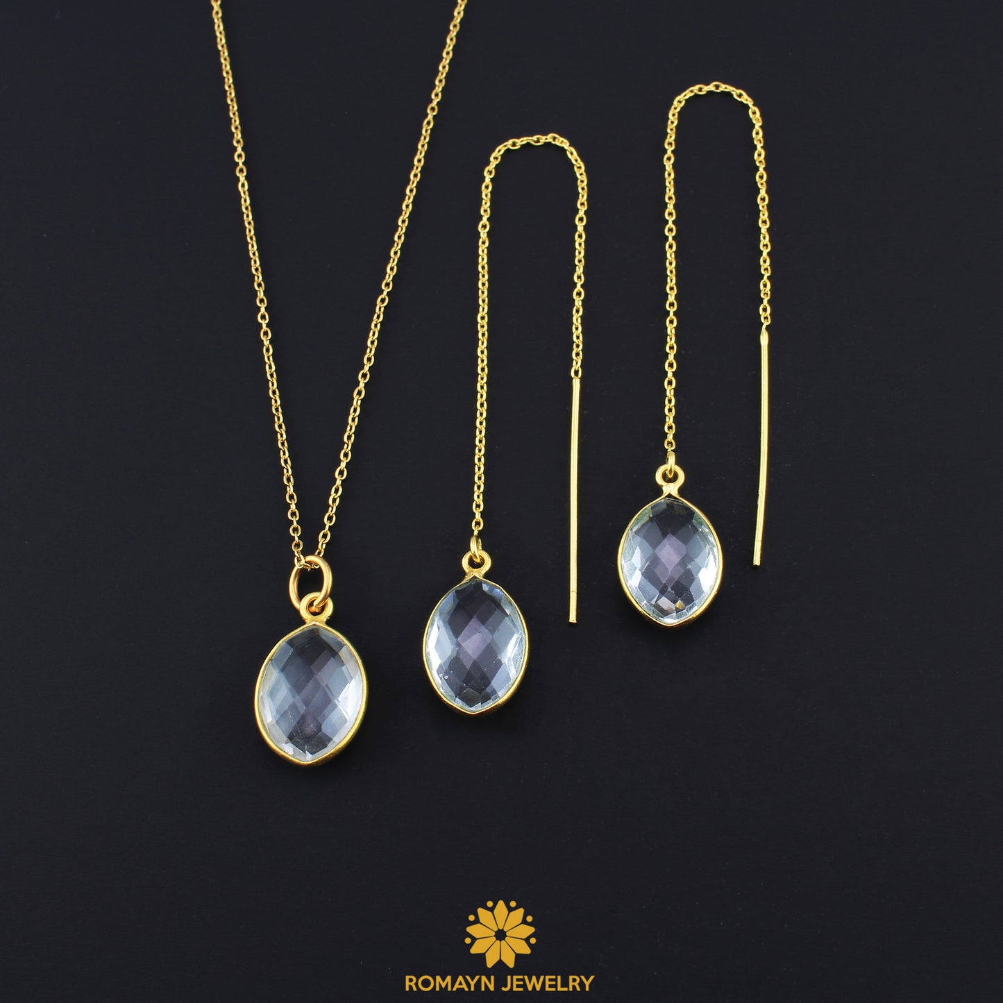 Birthstone Earrings Necklace, Wholesale Price