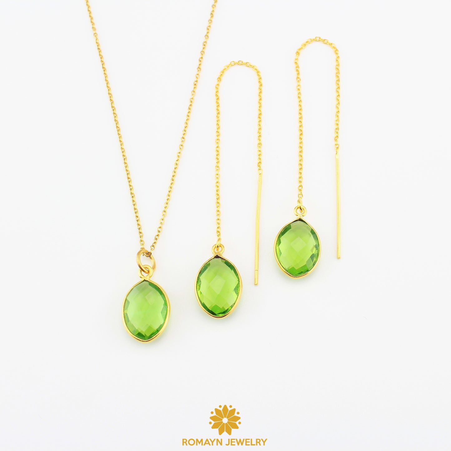 Birthstone Earrings Necklace, Wholesale Price