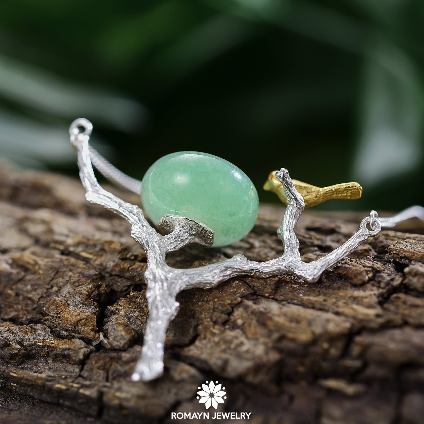 Bird and Nest Necklace