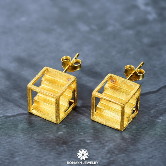 Stairs Design Earrings