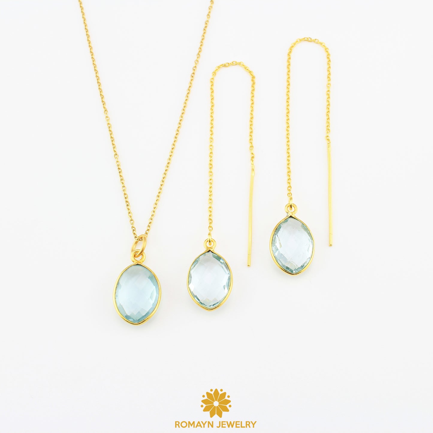 Birthstone Earrings Necklace, Wholesale Price