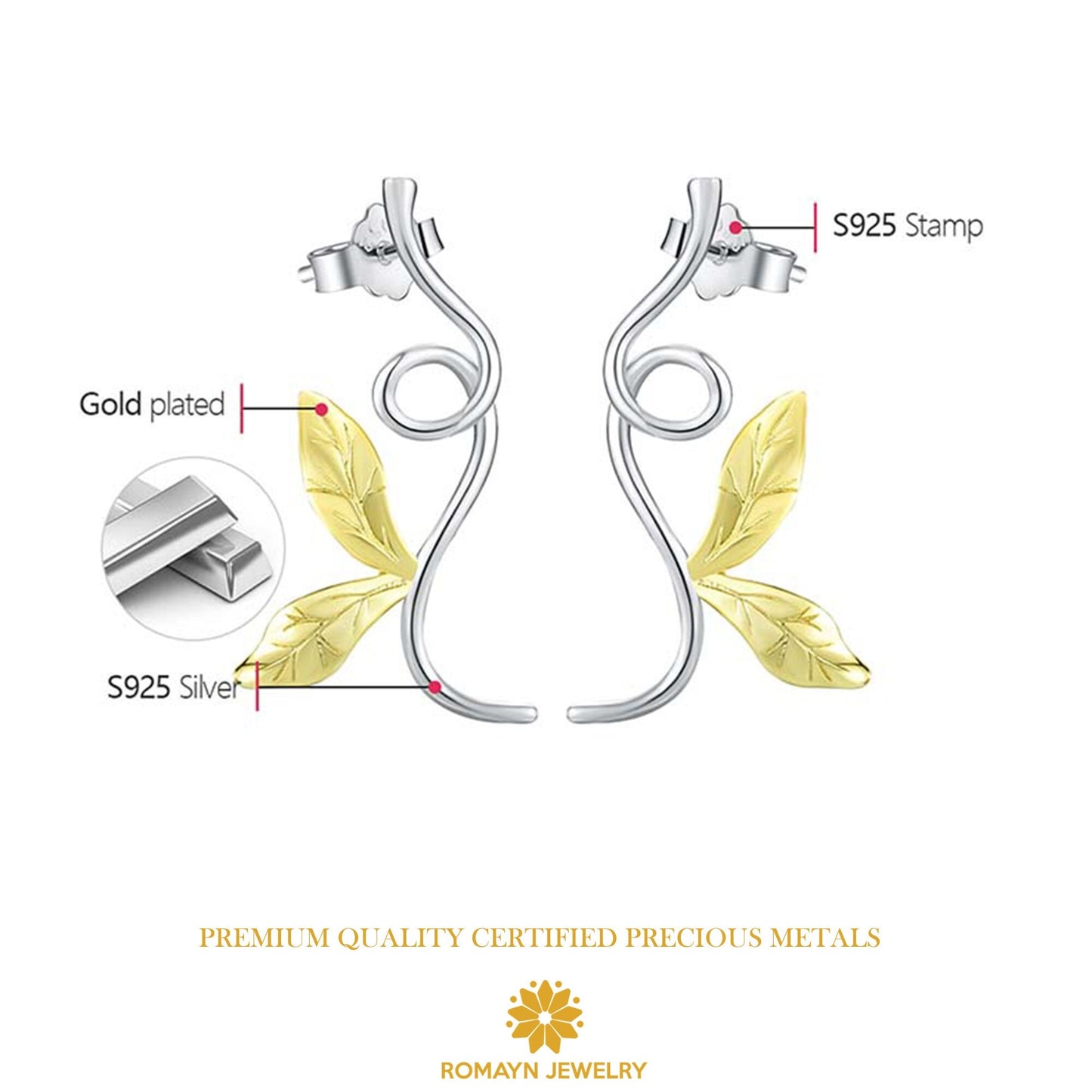 Branch Leaves Earrings