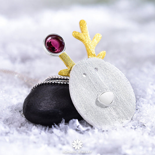 Christmas Deer Necklace