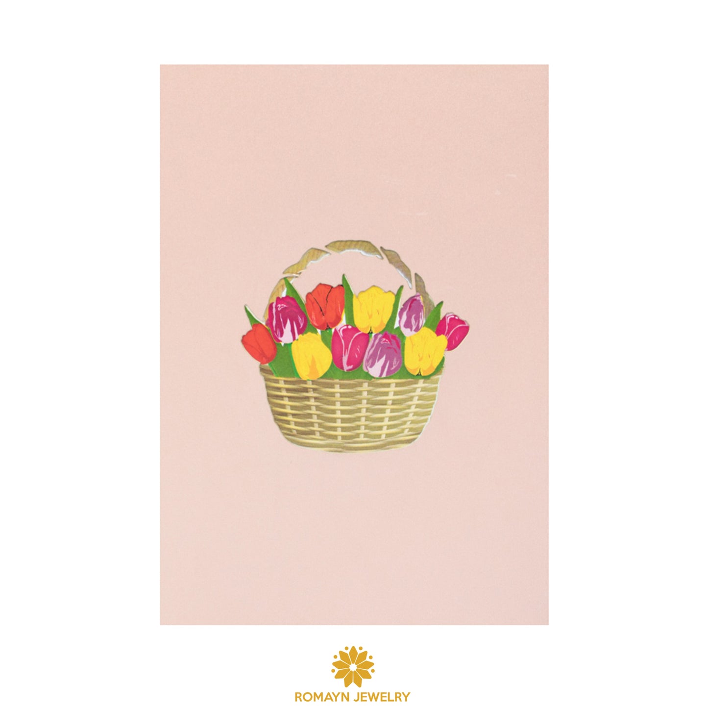 Tulips Basket Card