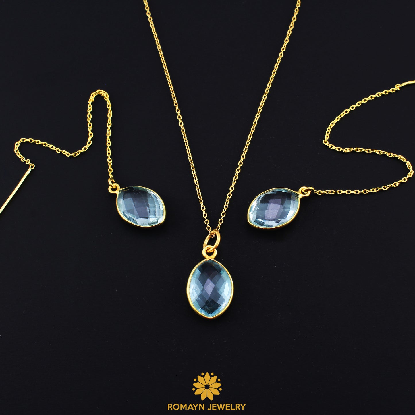 Birthstone Earrings Necklace, Wholesale Price