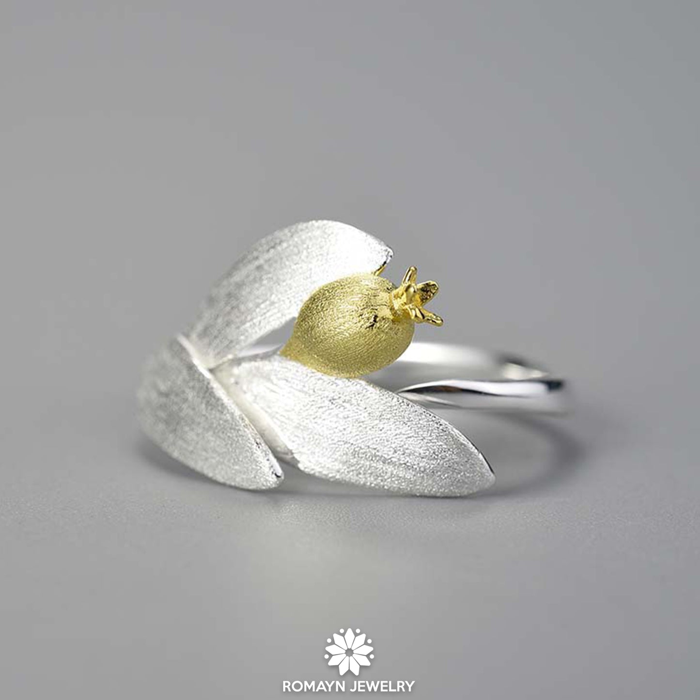 Pomegranate Sterling Silver Ring