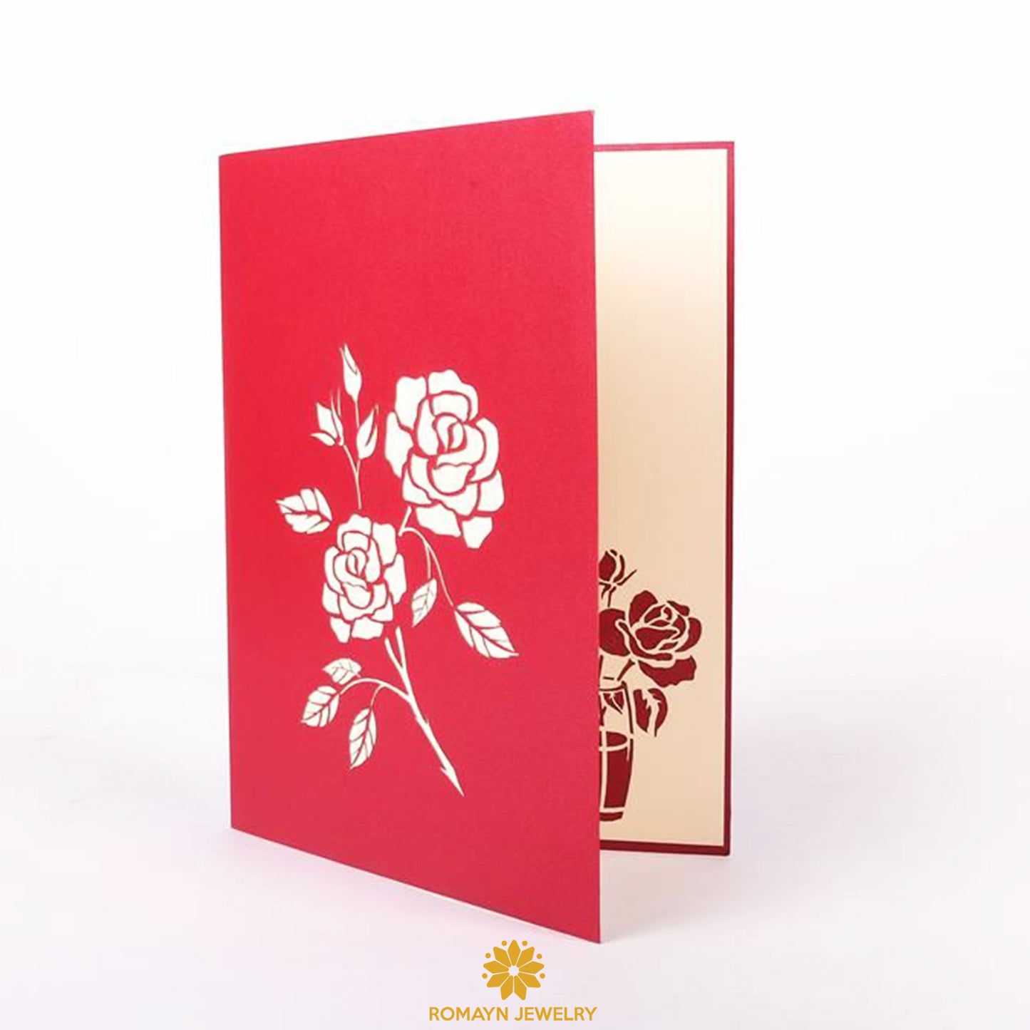 Red Rose Bouquet Card