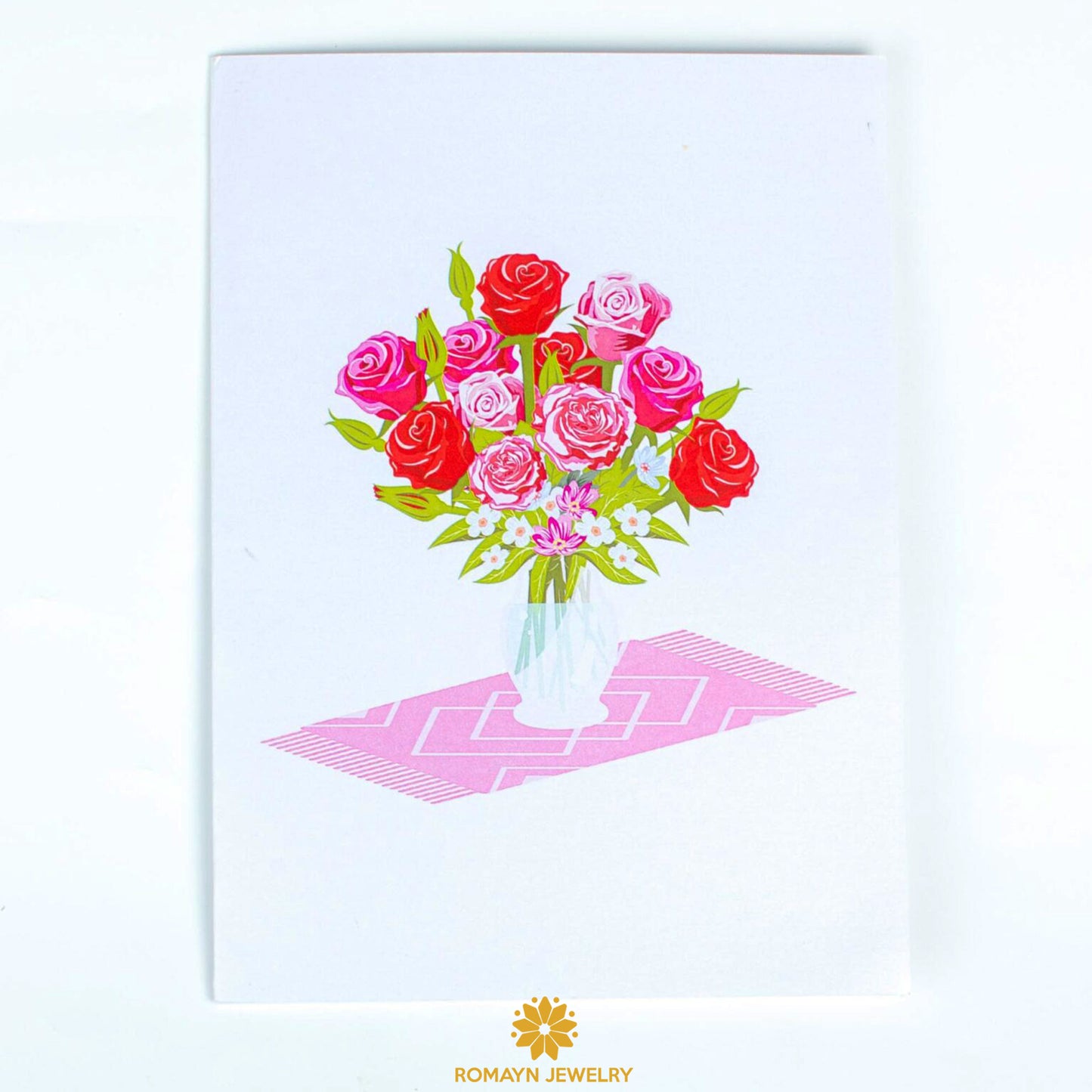 Roses Vase Card