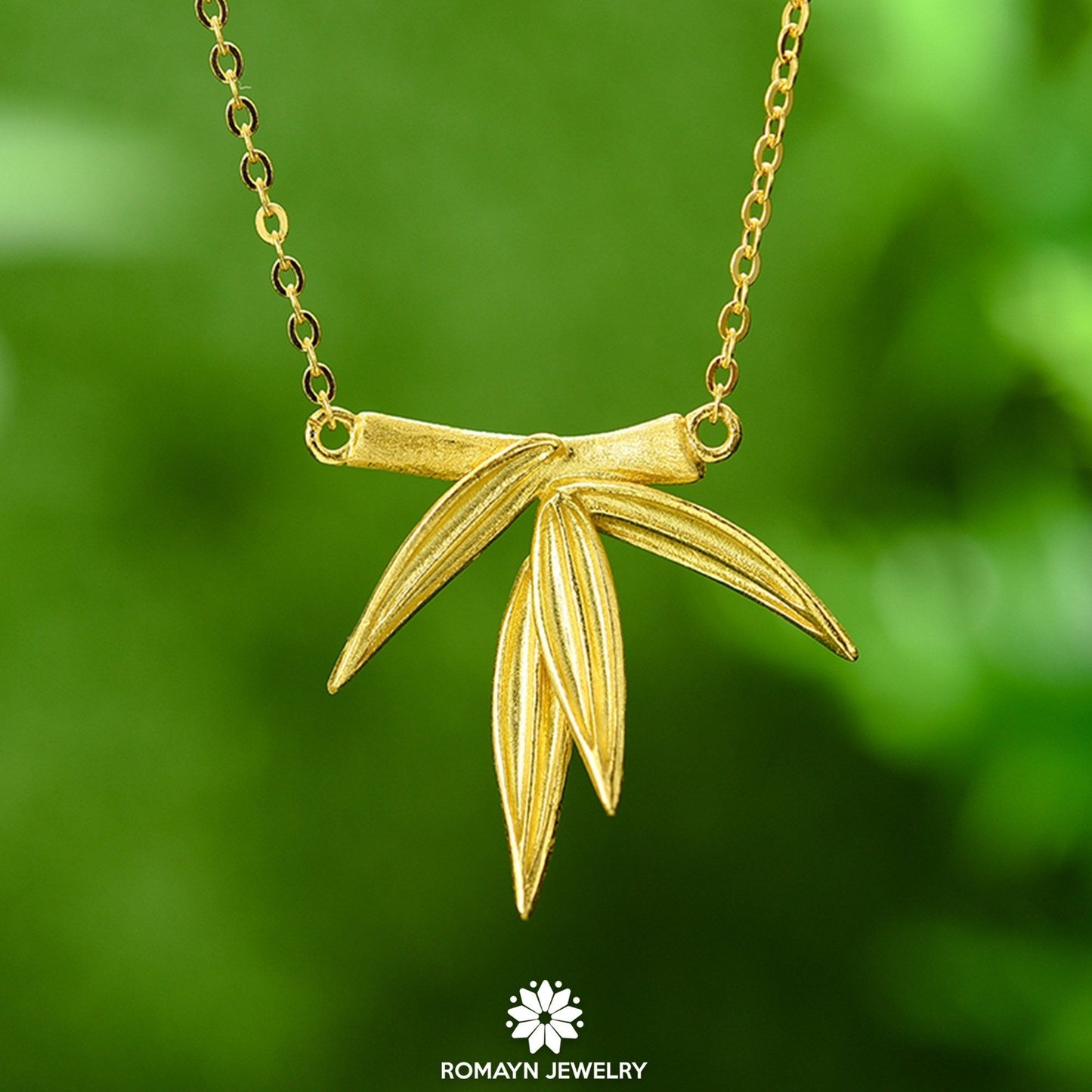 Bamboo Leaves Necklace