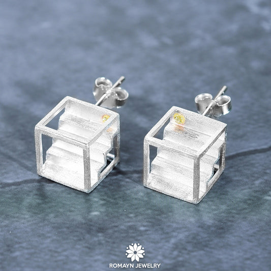 Stairs Design Earrings