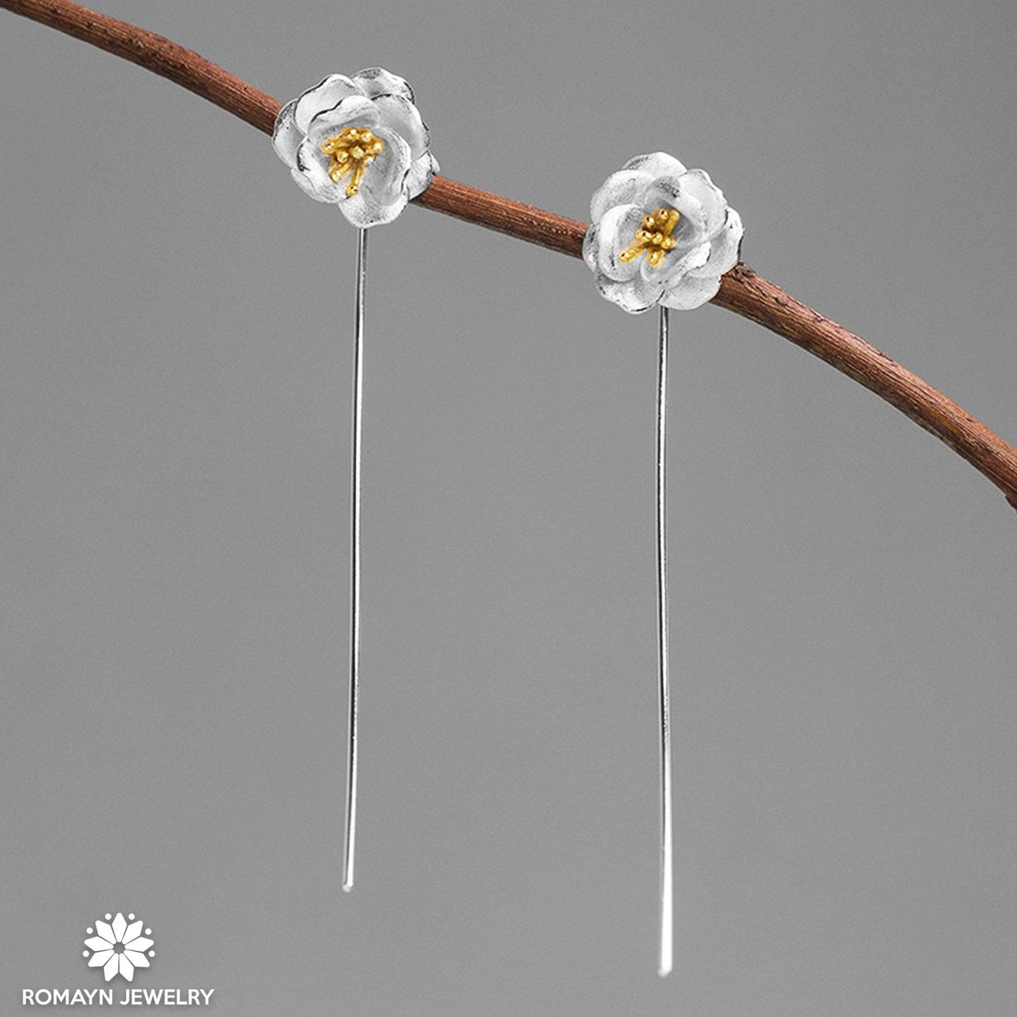 Camellia Flower Earrings