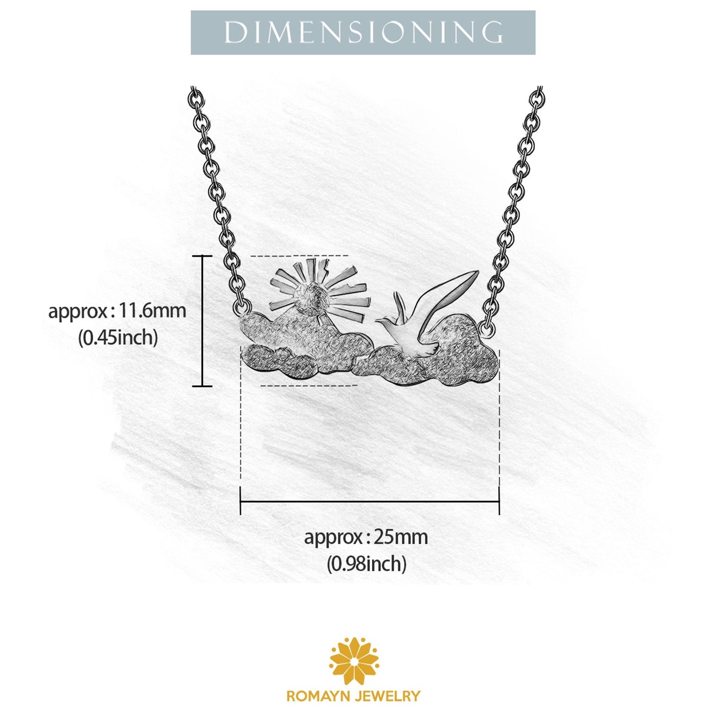 Sunrise Bird Necklace