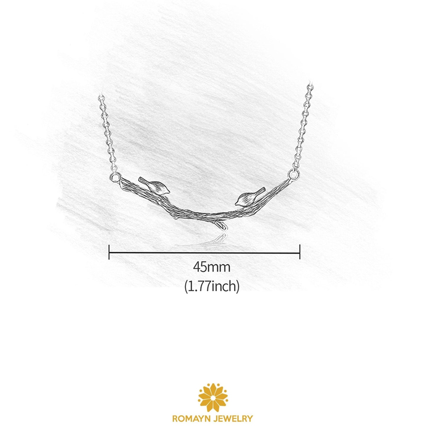 Birds on Branch Necklace