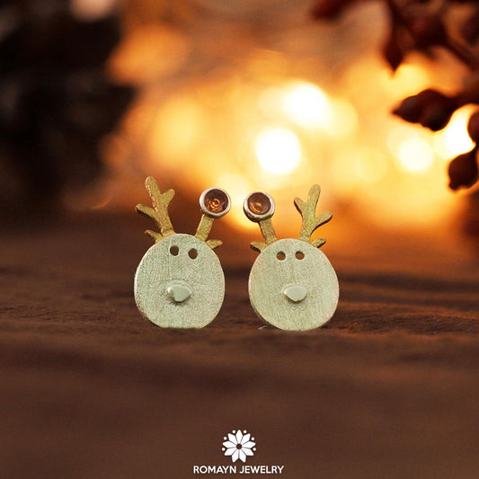 Christmas Deer Earrings