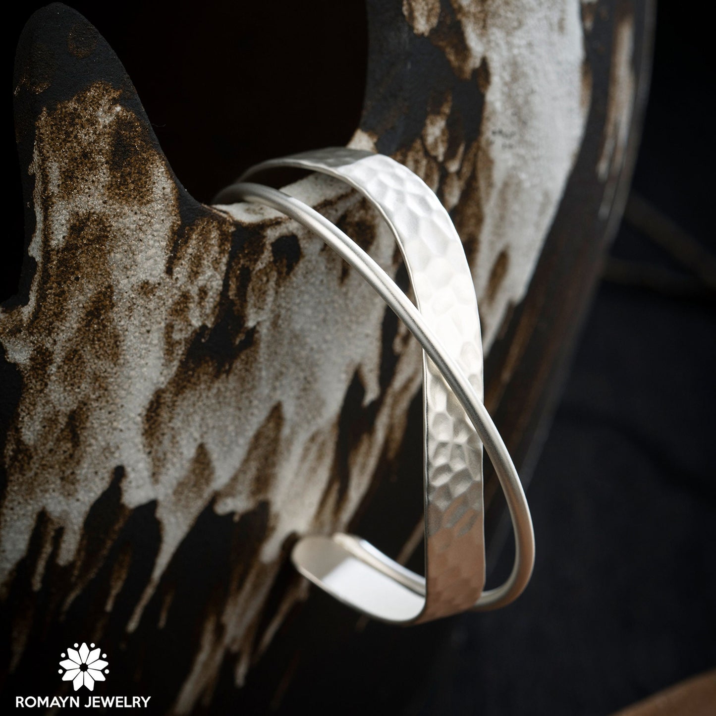 Matt Silver Bangle