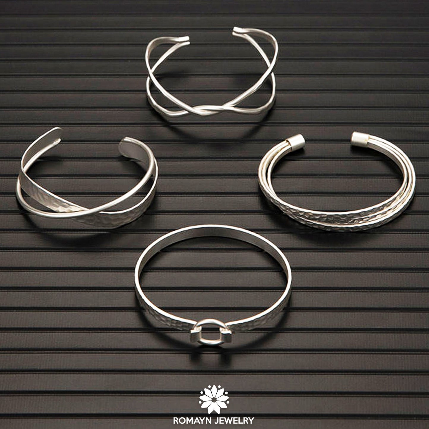 Matt Silver Bangle