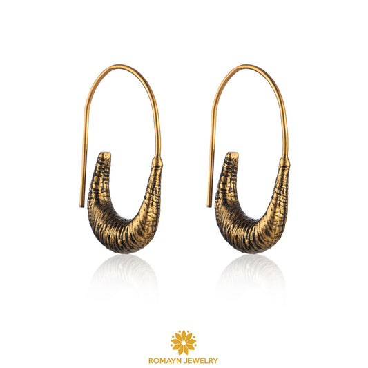 Fancy Antique Gold Earrings