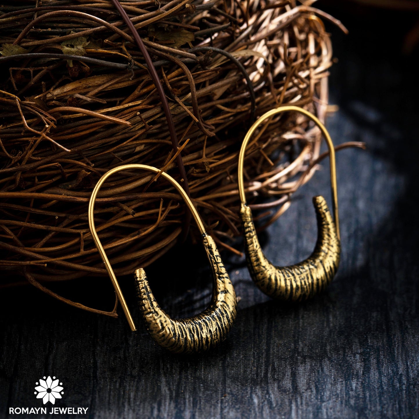 Fancy Antique Gold Earrings