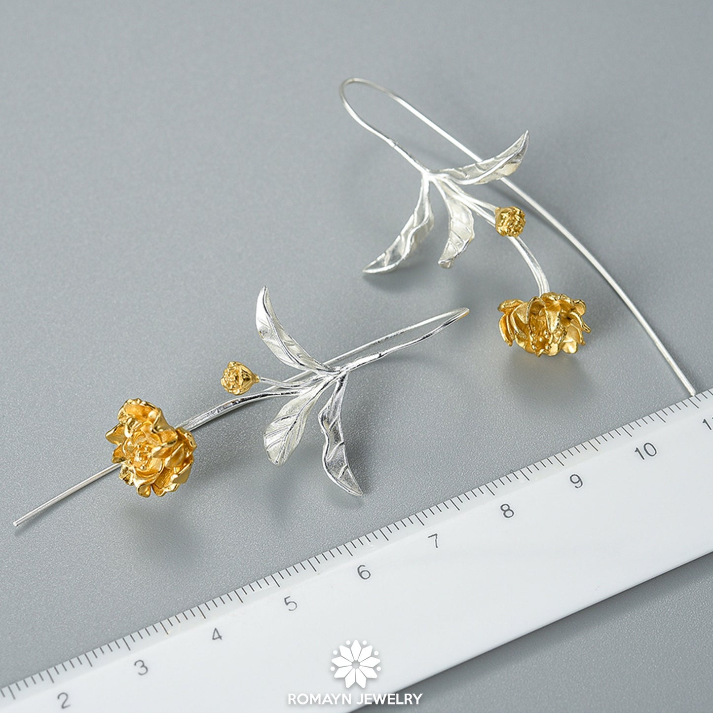 Begonia Flower Earrings