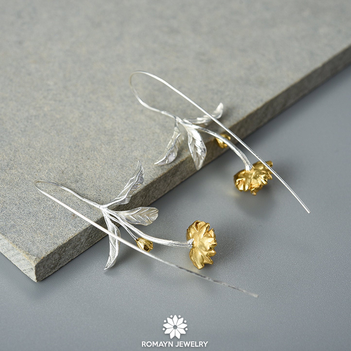 Begonia Flower Earrings