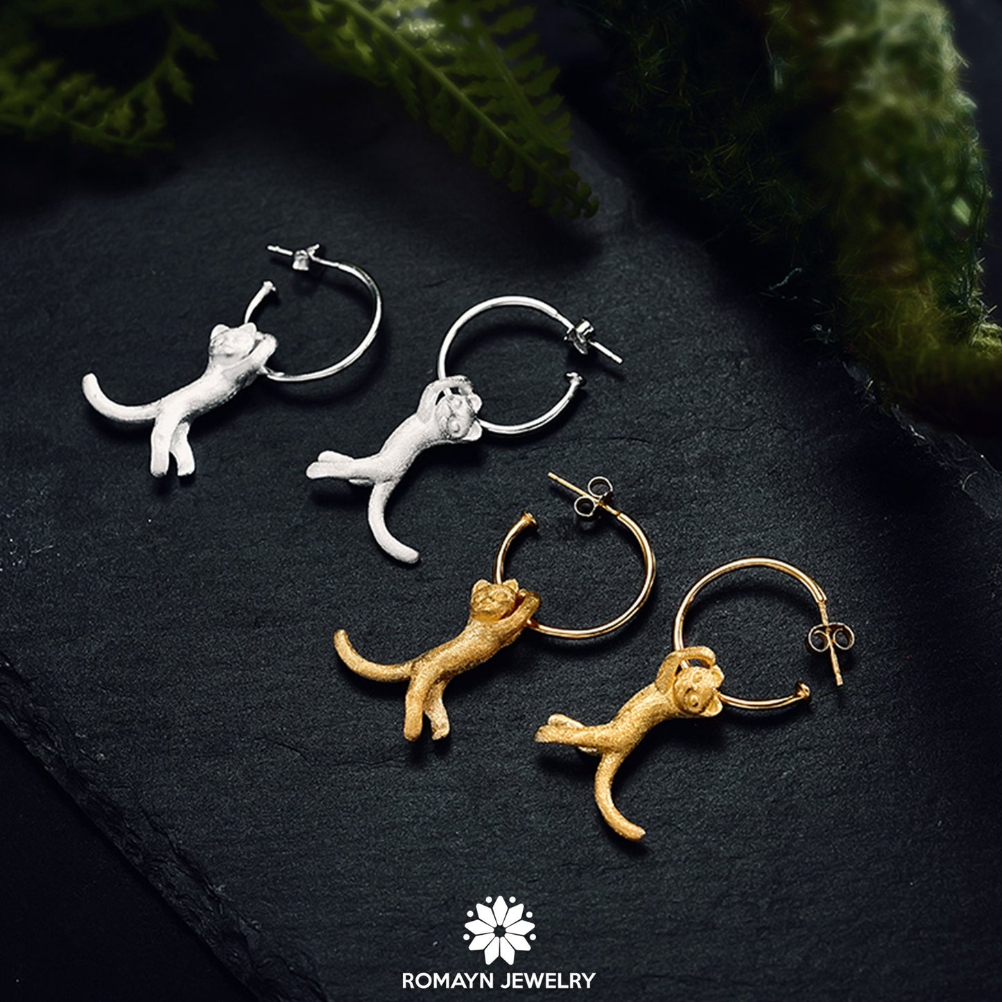 Cat Dainty Earrings