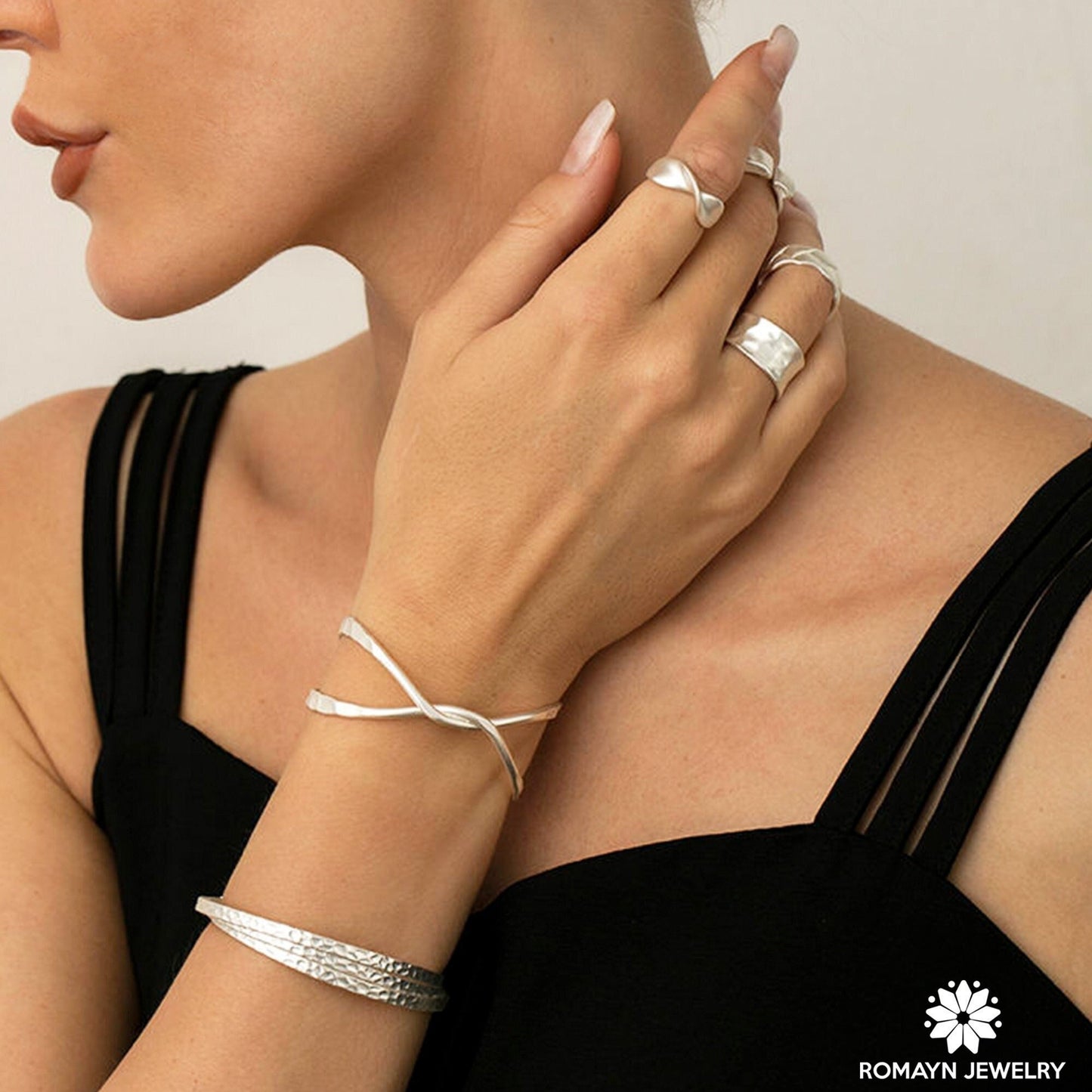 Matt Silver Bangle