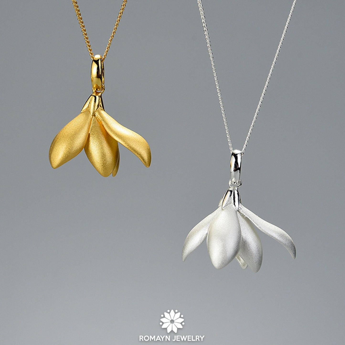 Magnolia Flower Necklace
