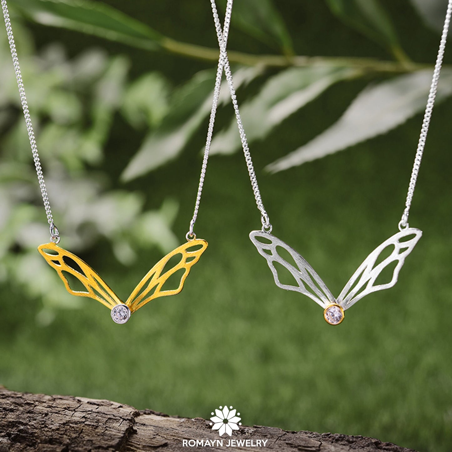 Bee Wing Earrings, 2 in 1 Stud Dangle Earrings