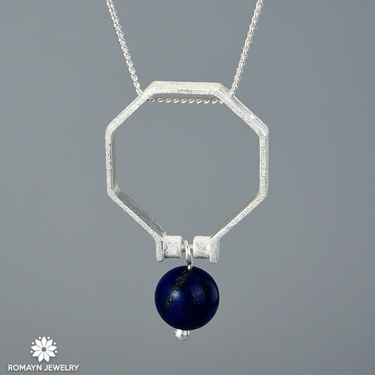 Octagon Ring Necklace, 2 in 1 Ring