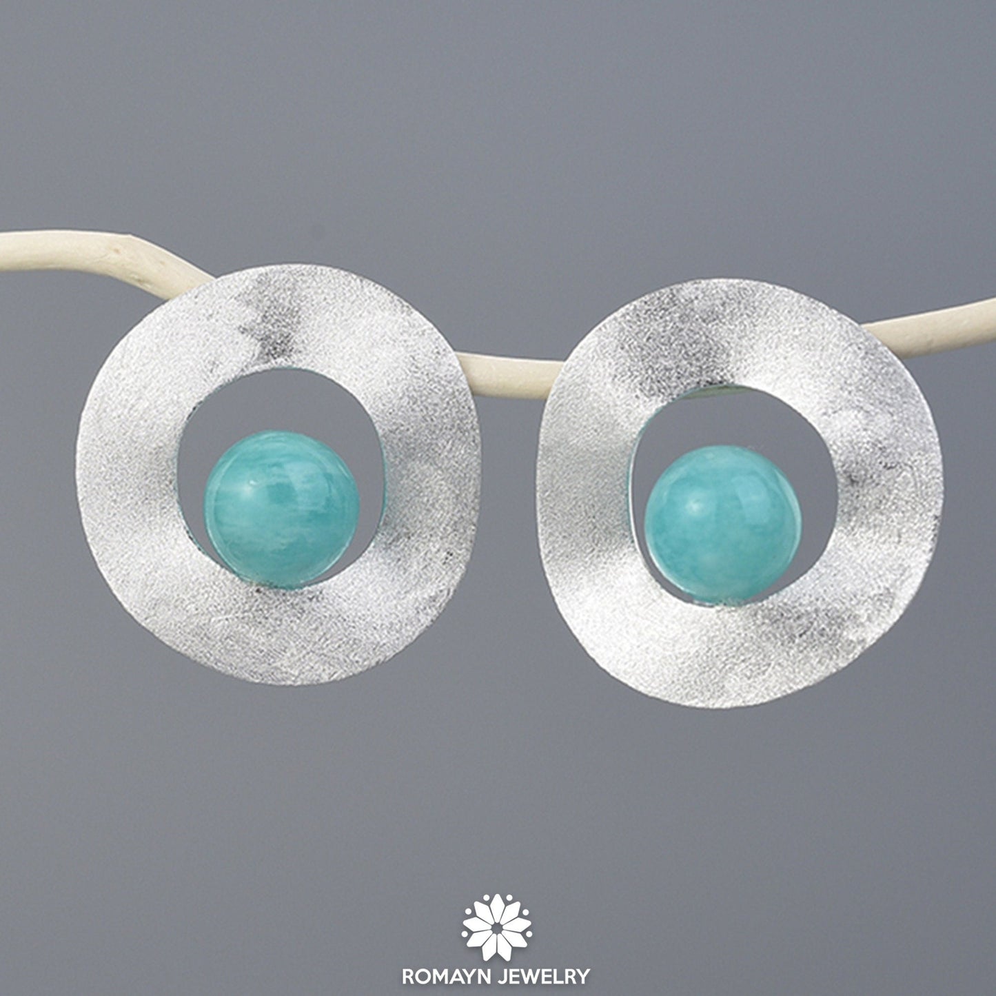 Uneven Amazonite Earrings