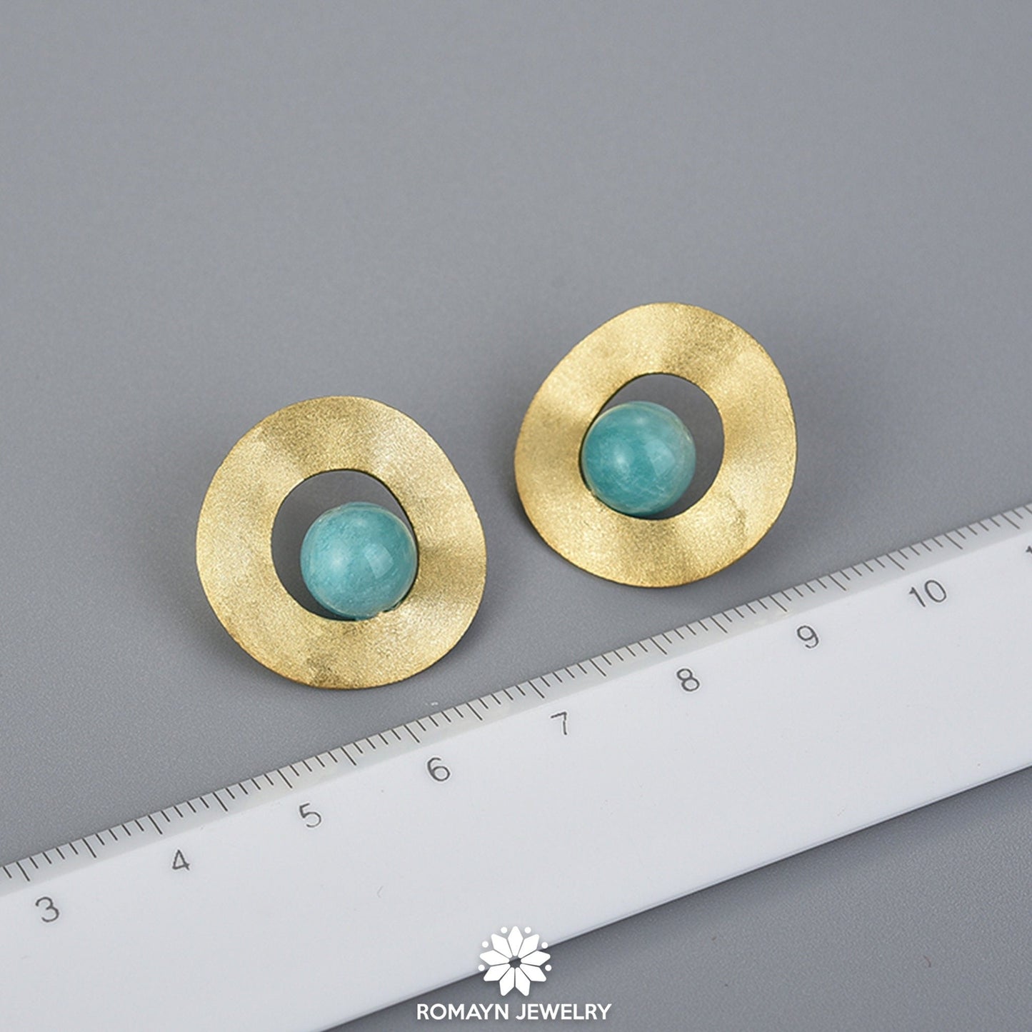 Uneven Amazonite Earrings