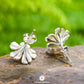 Wild Rose Flower Earrings