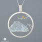 Bird and Mountain Earrings