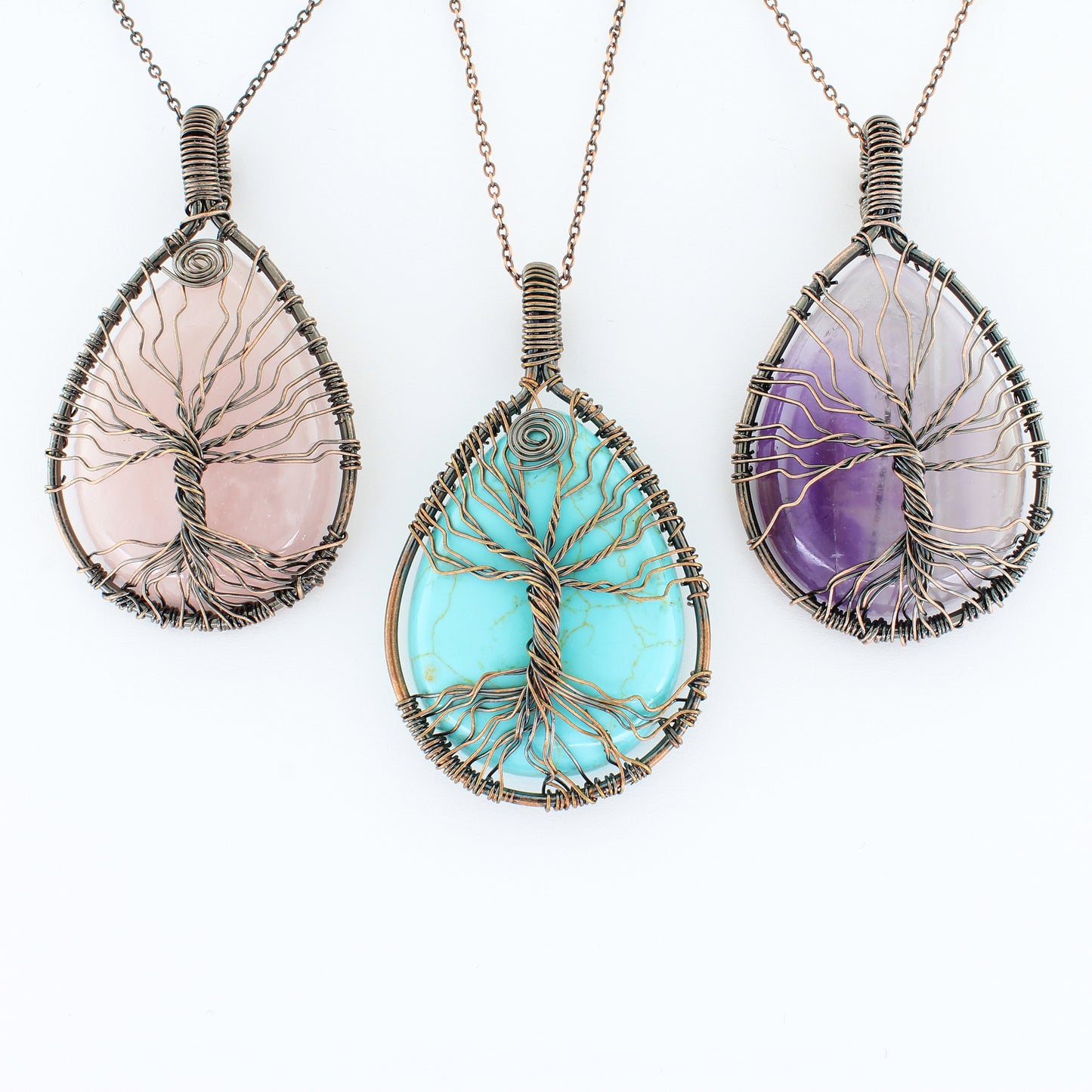 Gemstone Tree Of Life Necklace, Wholesale Price