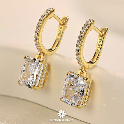 Radiant Cut CZ Earrings