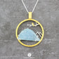 Bird and Mountain Necklace