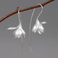 Gold Magnolia Flower Earrings (Large Size)