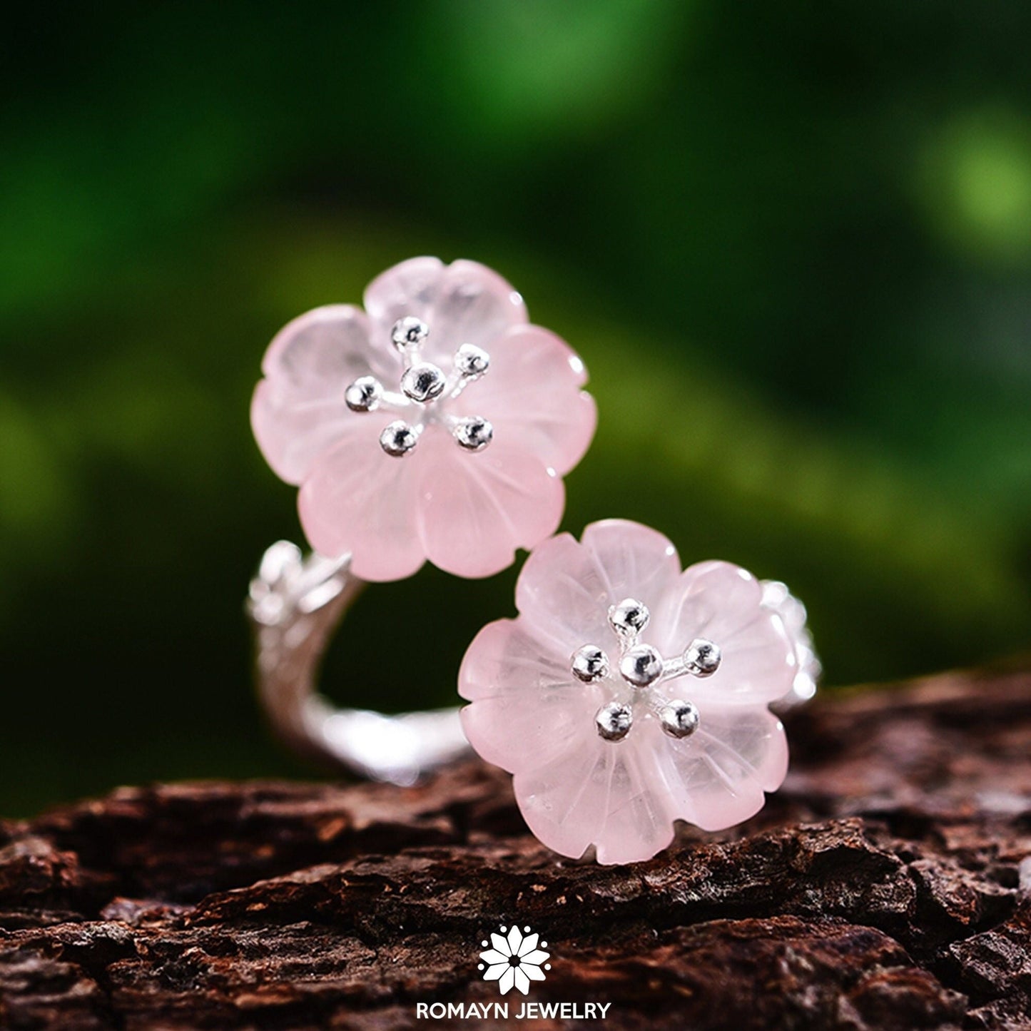 Skeleton Flower Ring